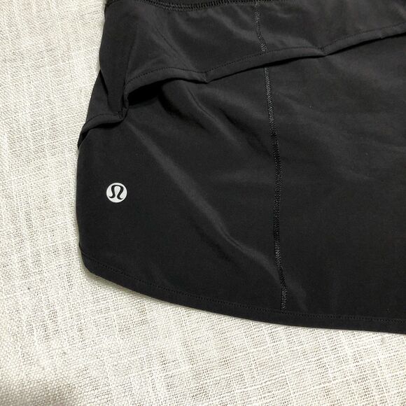 Lululemon Speed Up Shorts Womens Size 8 Black Lined Running Athleisure Gym - Picture 5 of 12